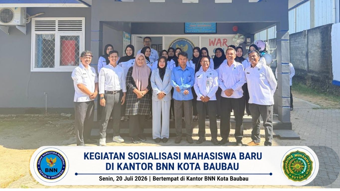Magister Hukum UM Buton Sosialisasikan Program Pascasarjana di Kantor BNN Kota Baubau